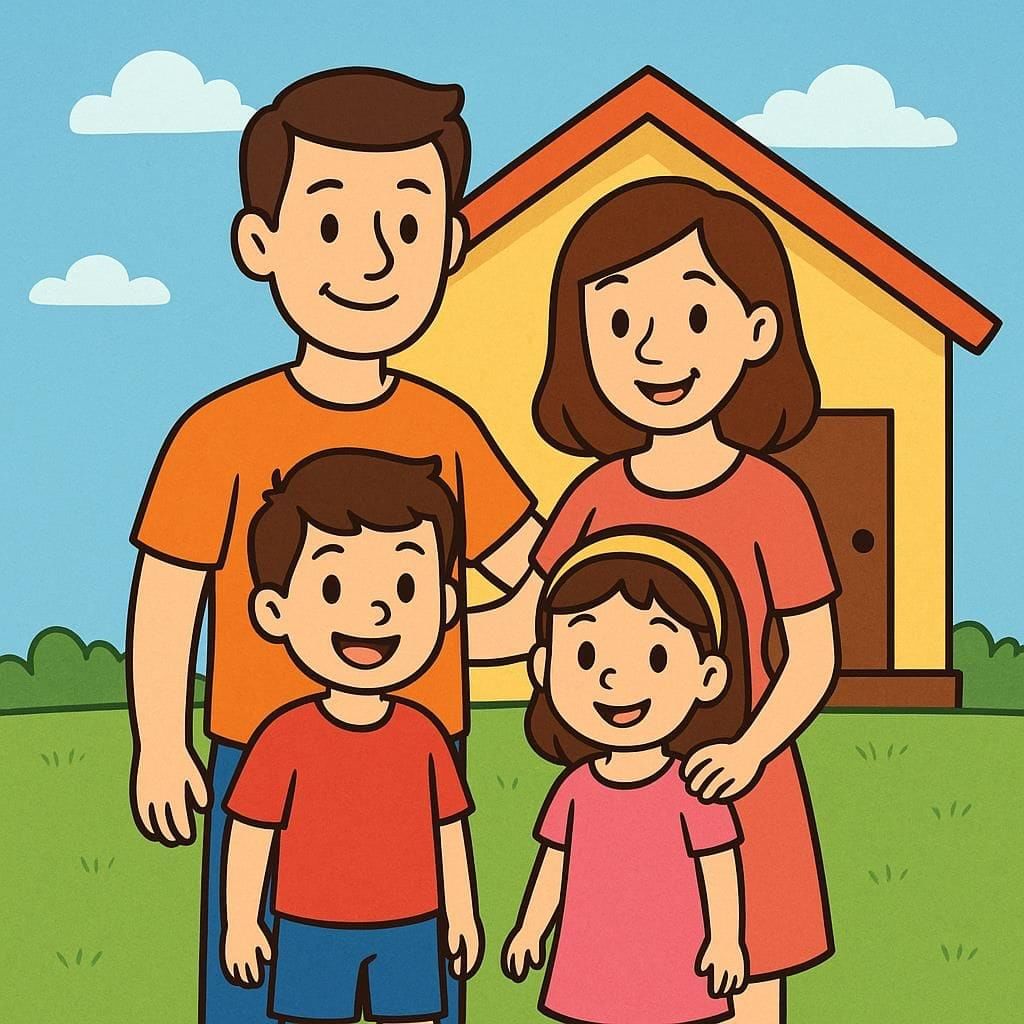 My Family - 2 Class 1 Worksheet EVS