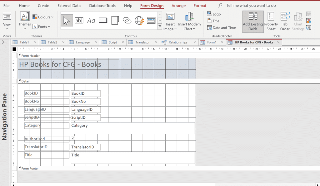 Form Design | IGCSE Information and Communication Technology Preparation - Year 11