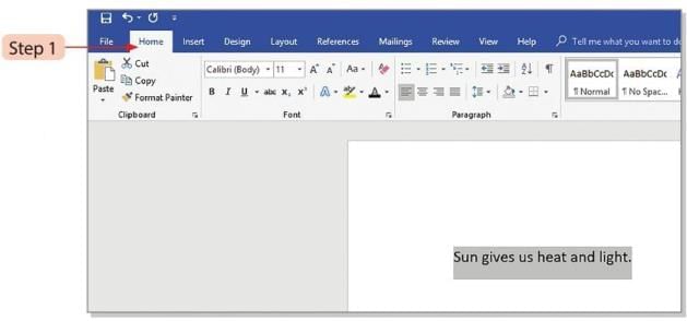 Formatting in Word 2016 Chapter Notes | Computer Studies Class 4 ICSE
