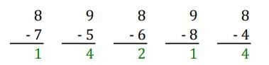 How Many? (Addition and Subtraction of Single Digit Numbers) - 1 Class 1 Worksheet Maths