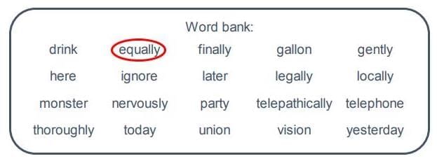 Worksheet - Adverbs | Worksheets with solutions for Class 3