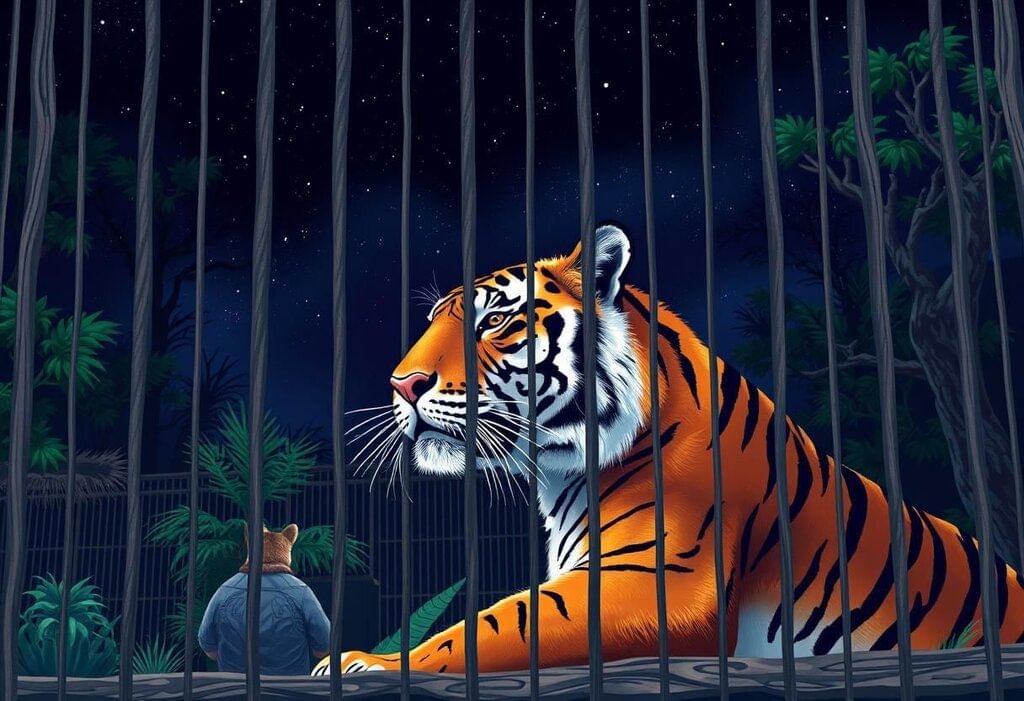 A Tiger in the Zoo Summary Class 10 English First Flight Chapter 3