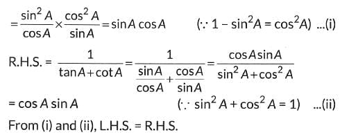 Class 10 Maths Chapter 8 Previous Year Questions - Introduction to Trigonometry
