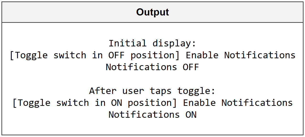 Toggle State with Boolean Values