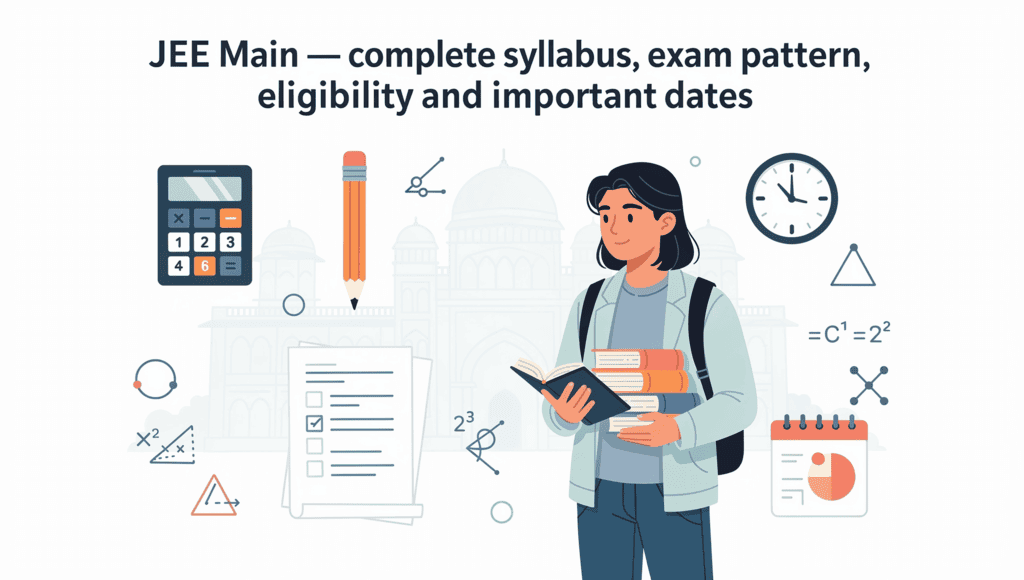 JEE Main 2026 — complete syllabus, exam pattern, eligibility and important dates