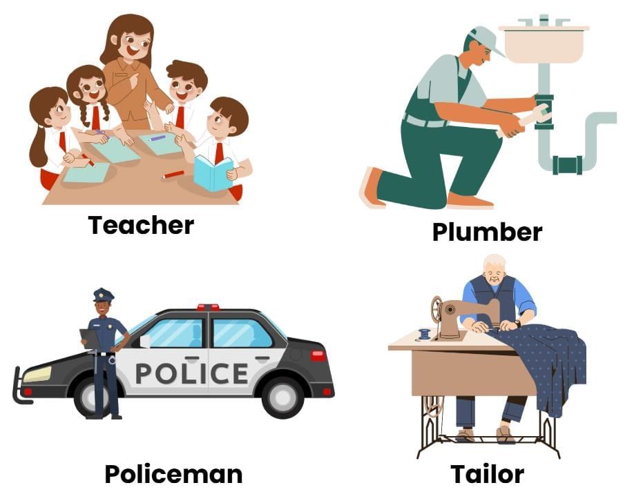 People Who Help Us - 1 Class 1 Worksheet EVS