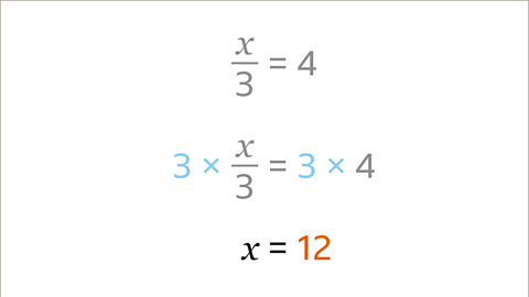 Solving for x - 4 - Year 7