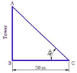 NCERT Solutions for Class 10 Maths Chapter 9 - Some Applications of Trigonometry (Exercise 9.1)