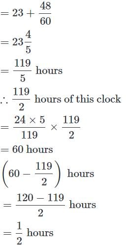 Clocks Free MCQ Practice Test with Solutions - Class 5