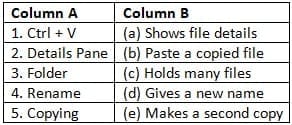 Match the Following