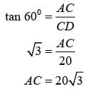 NCERT Solutions for Class 10 Maths Chapter 9 - Some Applications of Trigonometry (Exercise 9.1)