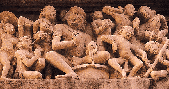 Dance class, Lakshmana temple, Khajuraho 