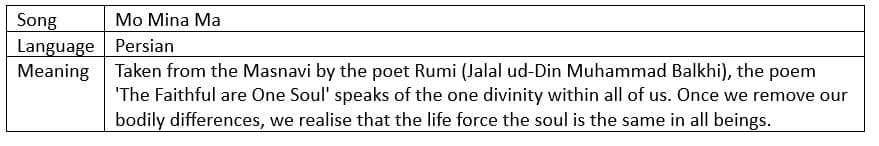 4. Sufi Song - Mo Mina Ma