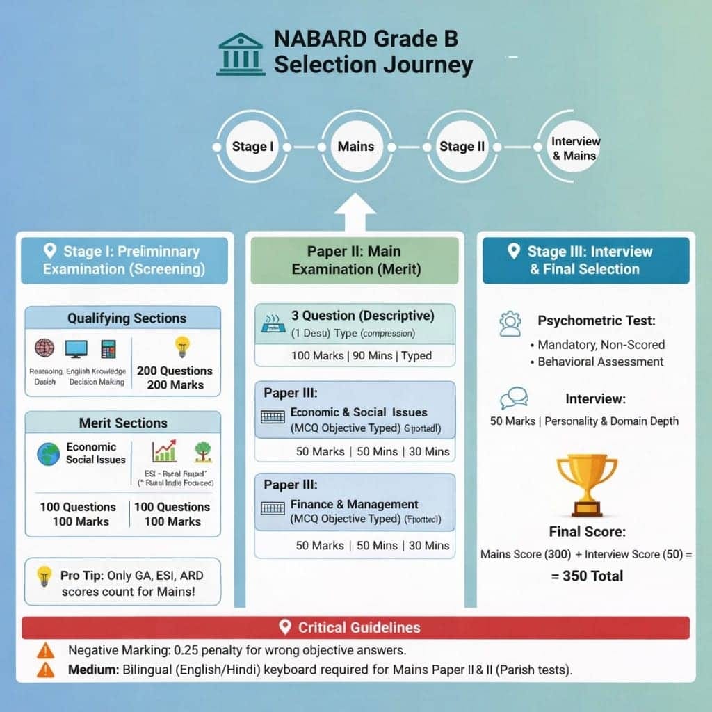 NABARD Manager Grade `B` Exam Pattern 2026
