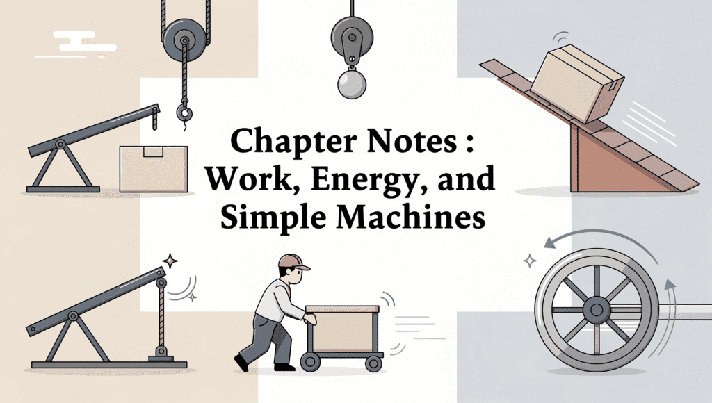 Chapter Notes : Work, Energy, and Simple Machines