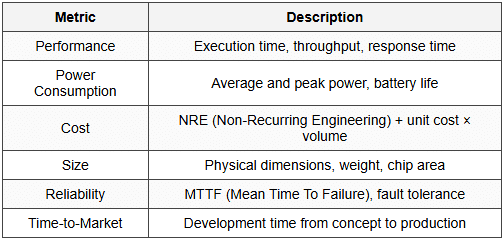 9.1 Key Design Metrics