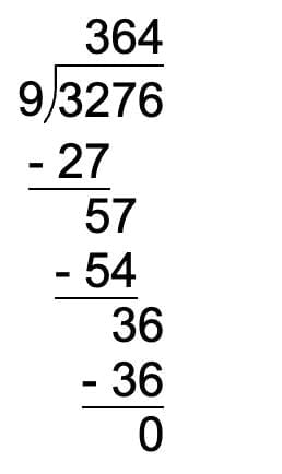 B) Long Division (Show Working)