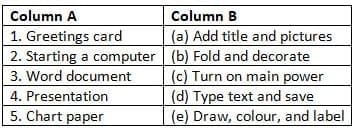 Match the Following